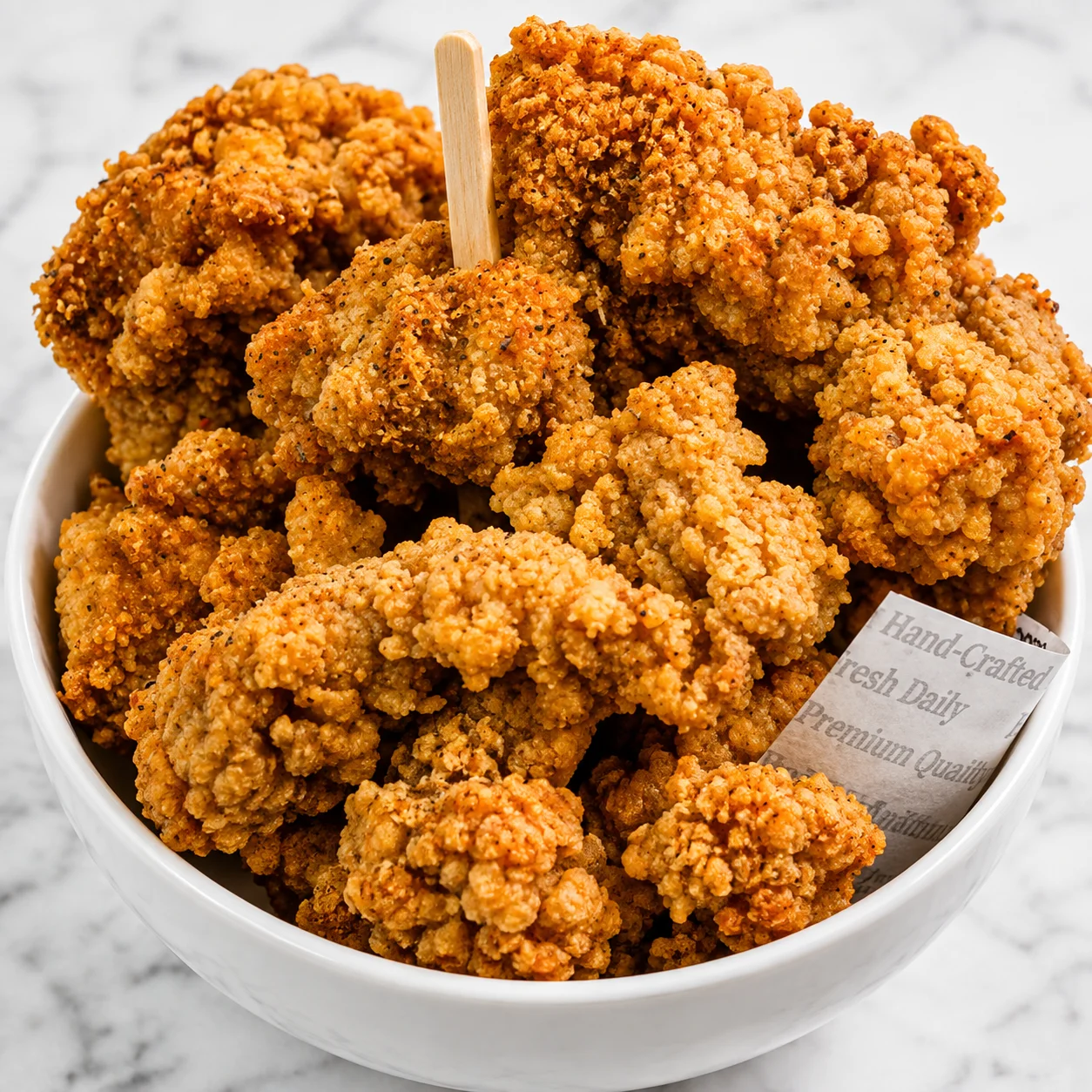 CB Original crispy chicken chunks served at Crspy Bnch in Winnipeg, MB